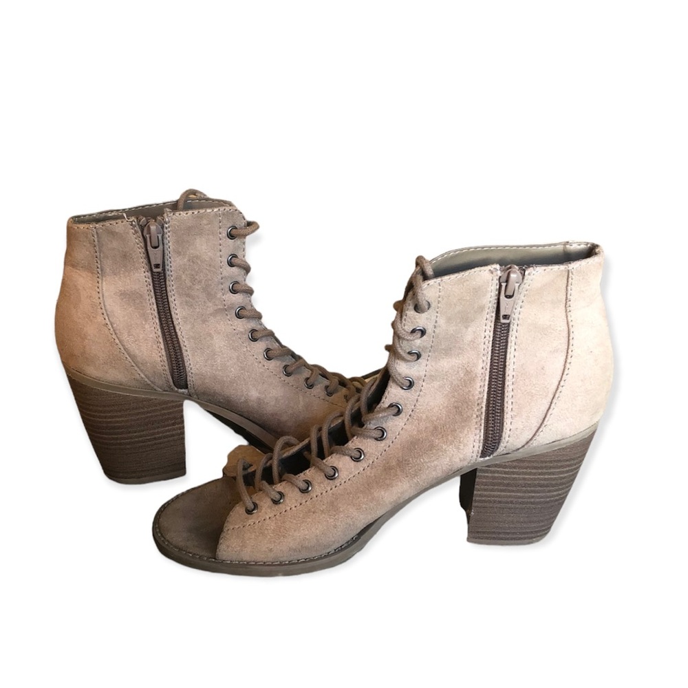 Hollow Out Lace Up wedges